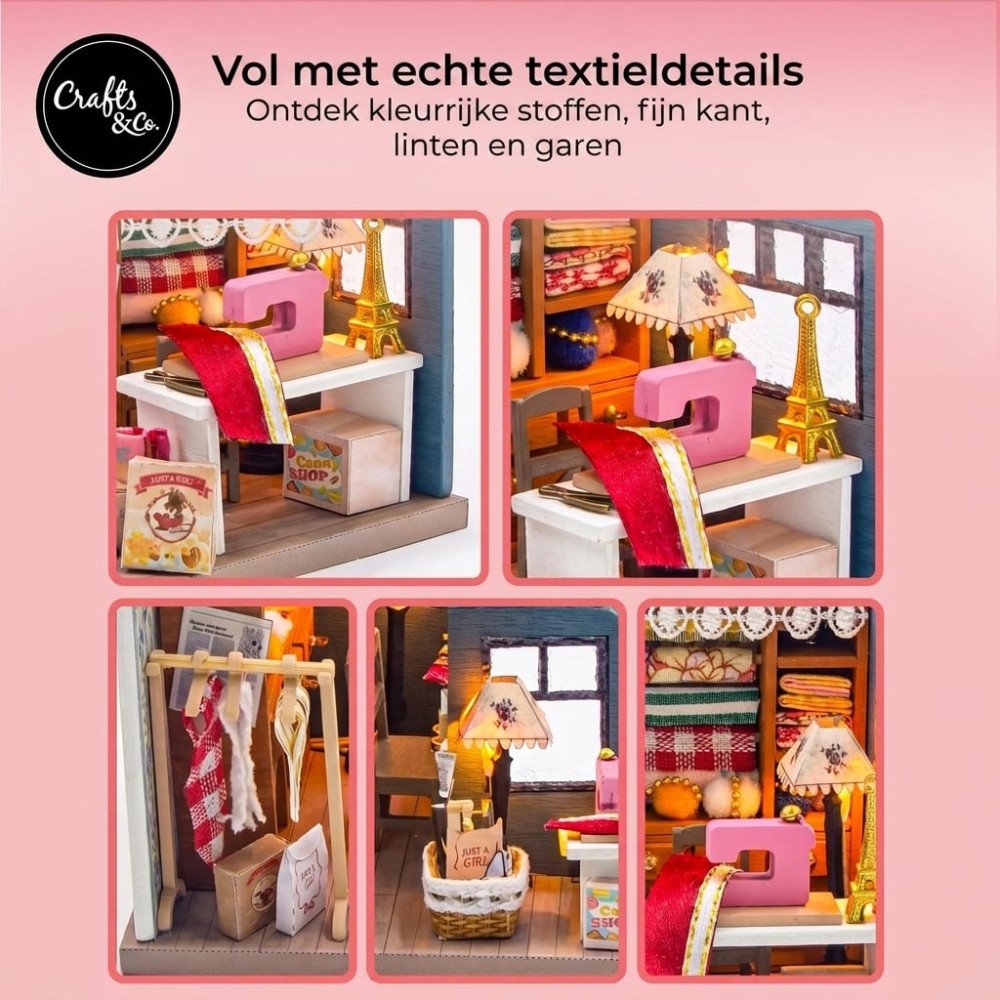Miniatuurhuis Bouwpakket Medium - Naaiatelier