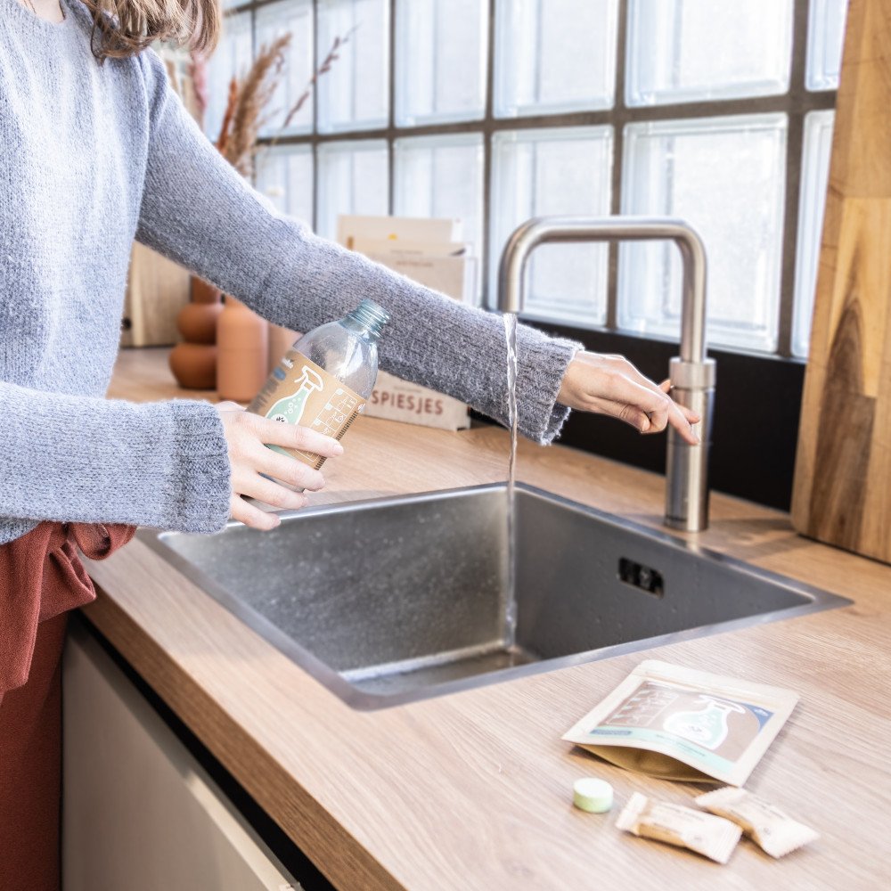 Gerecyclede PET Fles voor Cleaning Tabs - 1 Schoonmaakfles