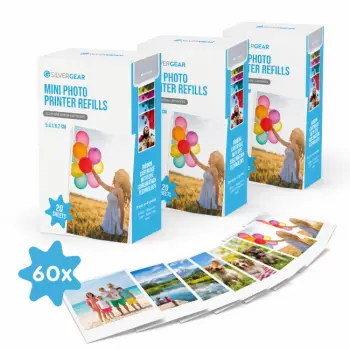 Navullingen Mobiele Fotoprinter - 3 Pack - 60 Fotovellen