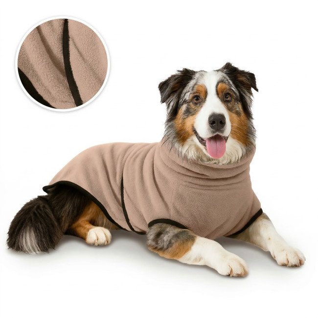 Hondenhanddoek - Taupe
