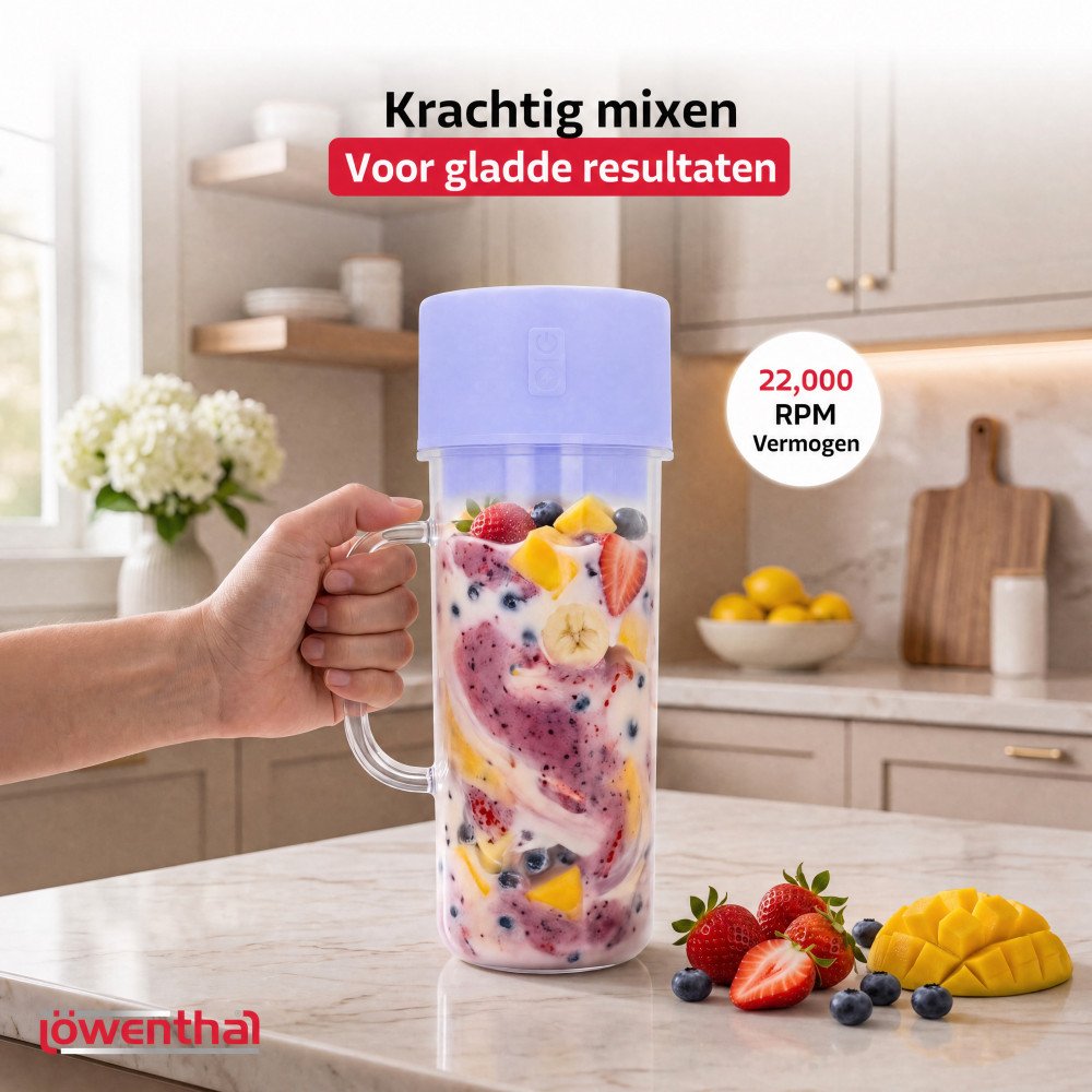 Portable Blender - Lila - 450 ml