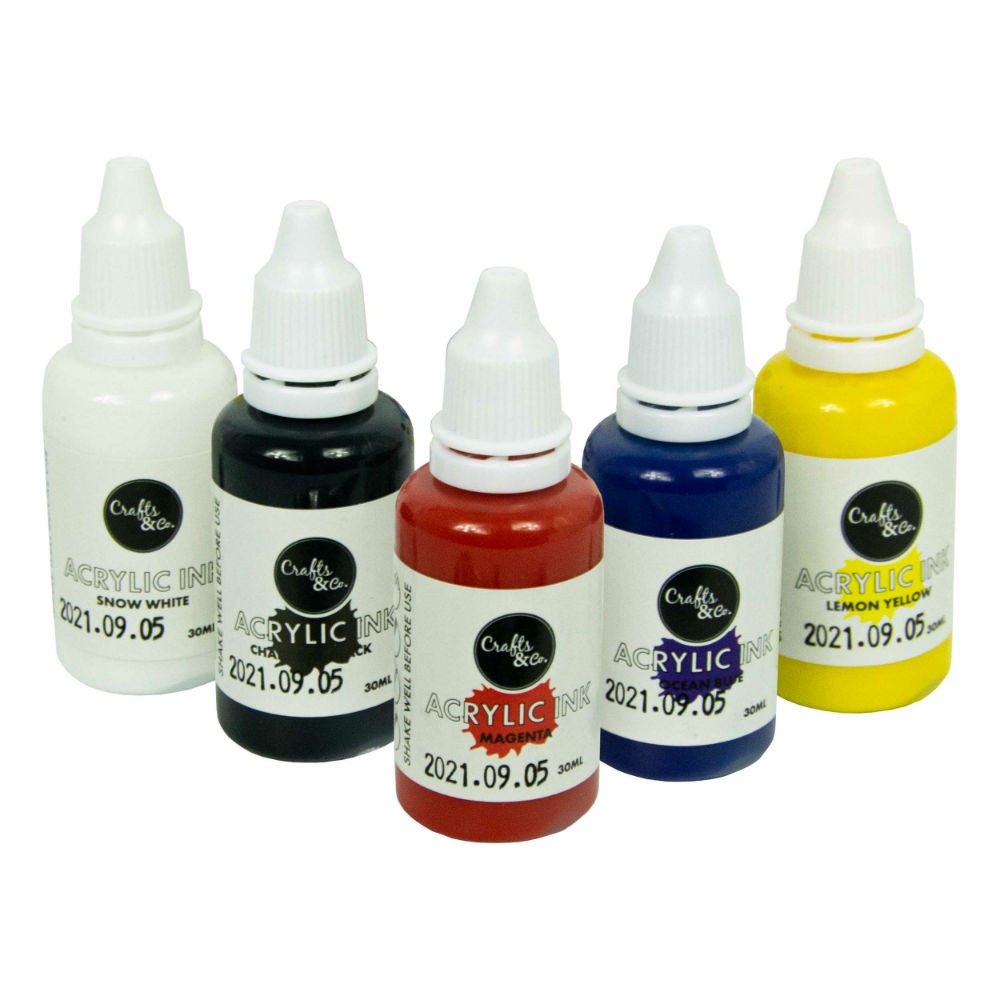 Airbrush Verf - 5 Acryl Inkten