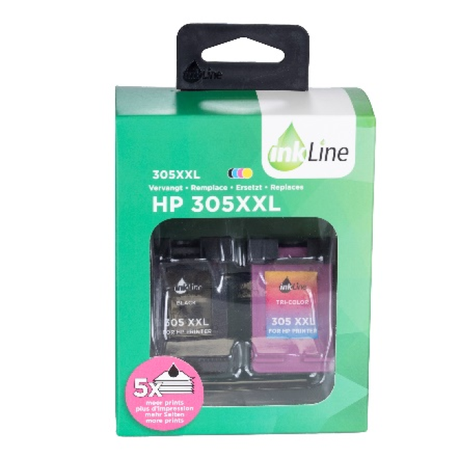 Inkline HP 305XXL Inktcartridges - 2-pack