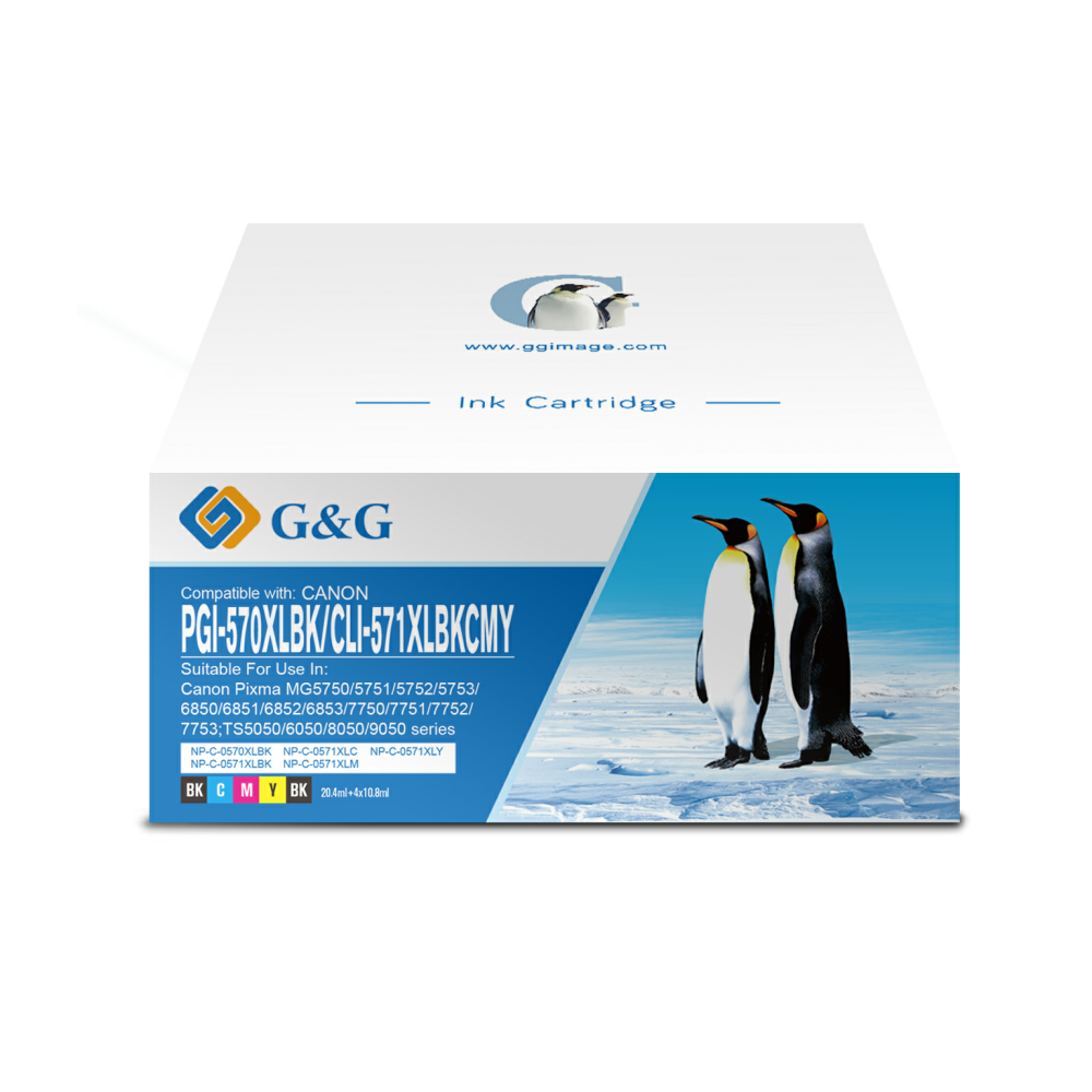 G&G Canon 570 - 571 Inktcartridges - 5-pack