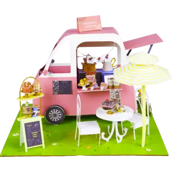 Miniatuur Bouwpakket Papier - Dessertwagen