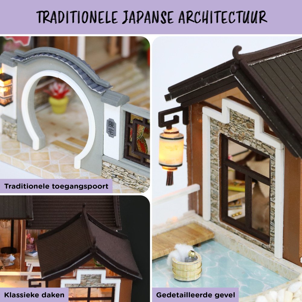 Miniatuurhuis Bouwpakket Groot - Nostalgisch Dorp
