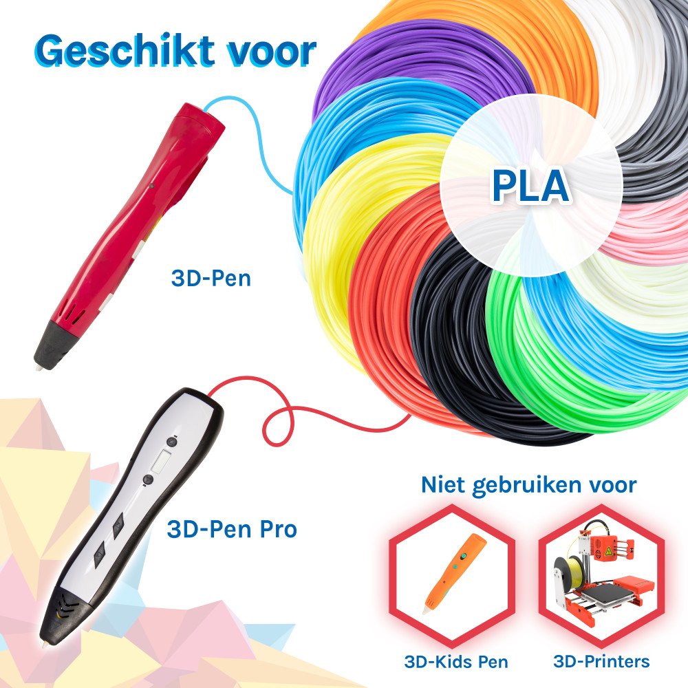PLA Filament - 1,75mm - 10 meter - Wit