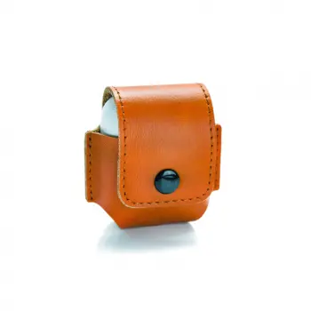 Apple Airpods Bescherm Case Leer Bruin