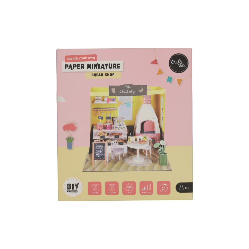 Miniatuur Bouwpakket Papier - Broodwinkel