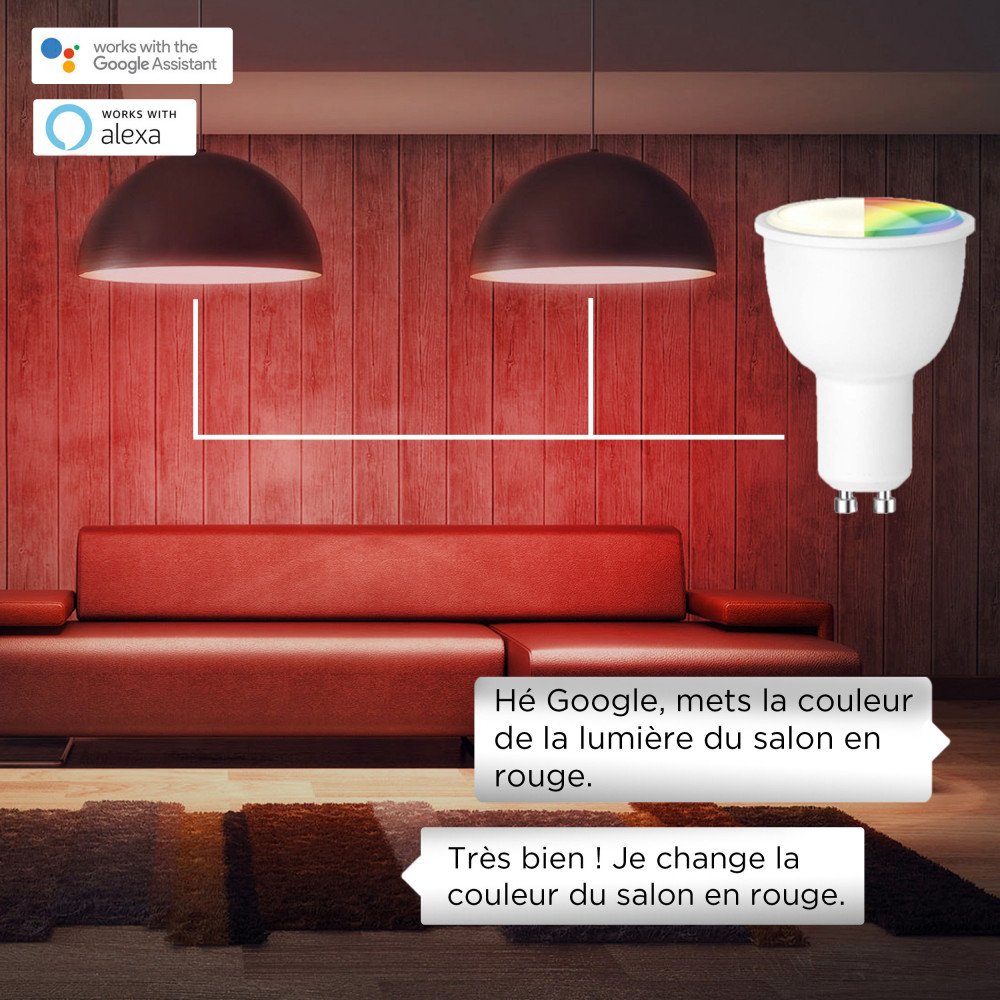 WiFi Smart LED Lamp GU10 - 1 stuk
