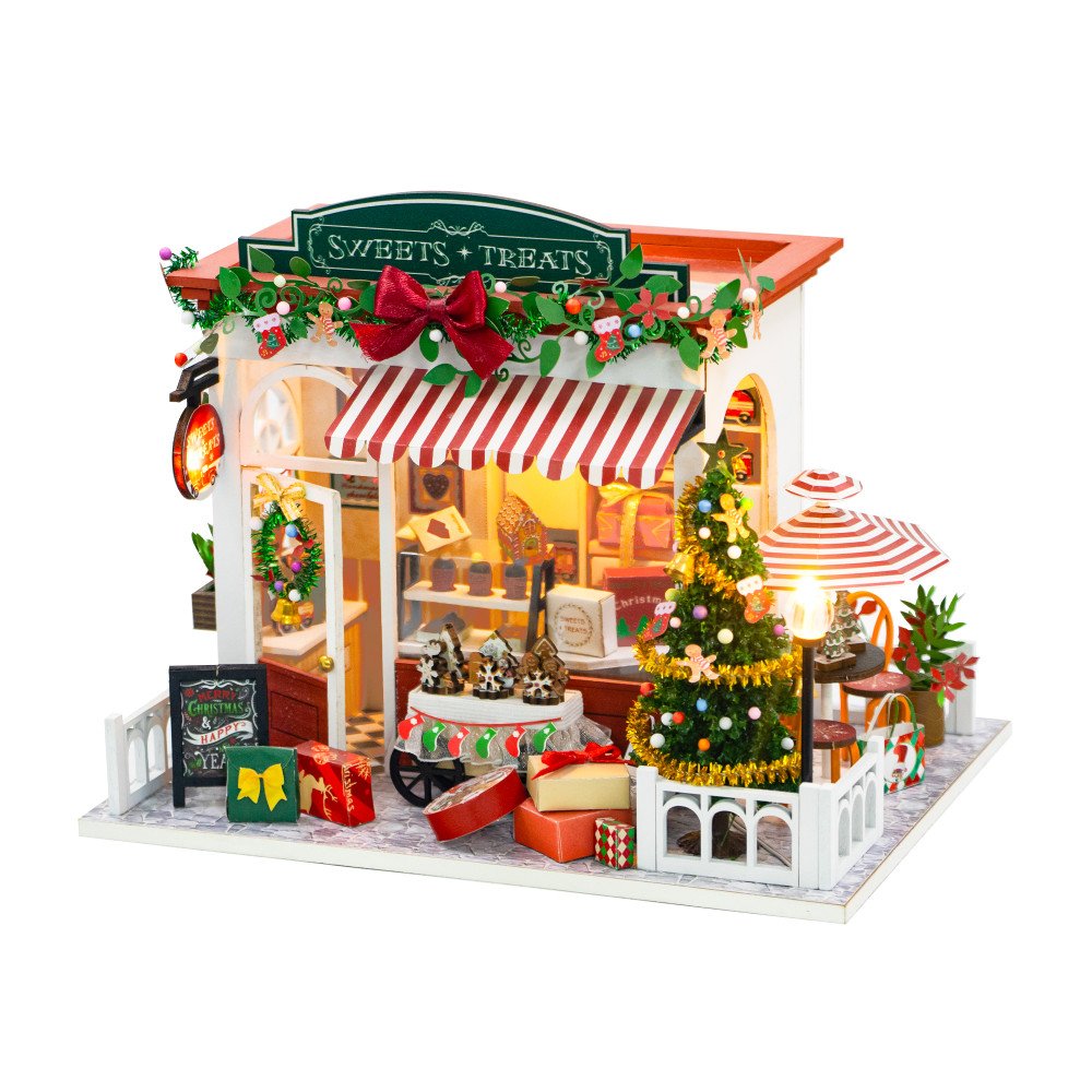 Miniatuurhuis Bouwpakket Medium - Kersthuisje Gingerbread Shop
