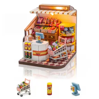 Miniatuurhuis Bouwpakket Medium - Supermarkt