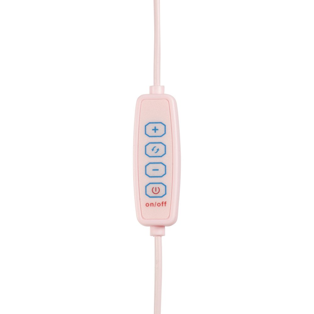 LED Make-up Spiegel met Telefoonhouder - Roze