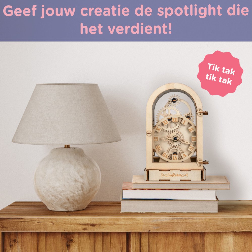 Houten Bouwpakket - Vintage Klok