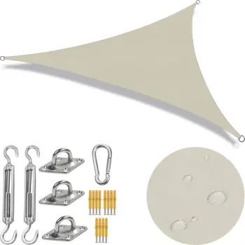Schaduwdoek Driehoek - Beige
