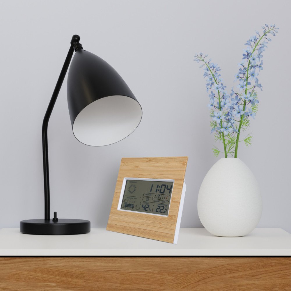 Thermometer en Hygrometer met wekker