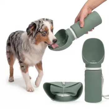 Honden Waterfles - Opvouwbaar - Groen