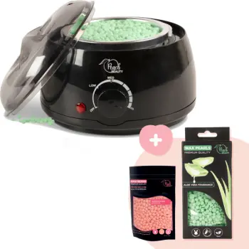 Waxapparaat Starterkit - Professionele Harsverwarmer voor Thuis - Combideal met 200 gr Wax Beans Aloë Vera