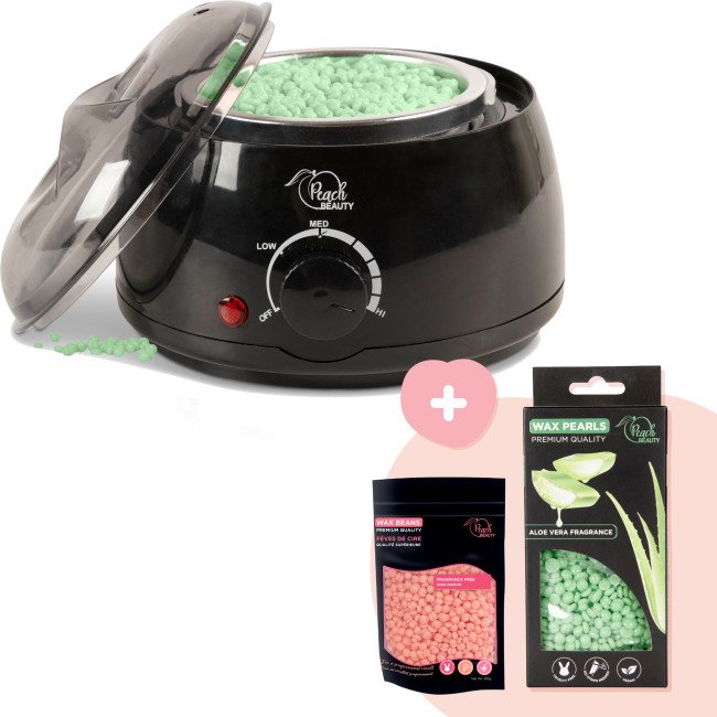 Waxapparaat Starterkit - Professionele Harsverwarmer voor Thuis - Combideal met 200 gr Wax Beans Aloë Vera