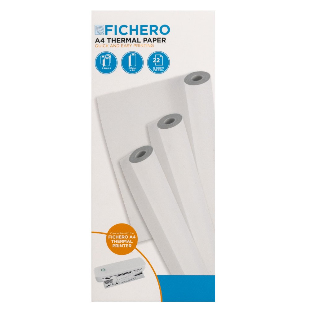 Thermisch Papier - 3x Papierrollen A4