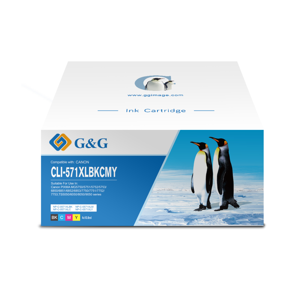 G&G Canon CLI-571 XL Inktcartridges - 4-pack