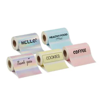Navullingen voor de Mini Pocket Printer - Gekleurde Labels – 5 Rollen