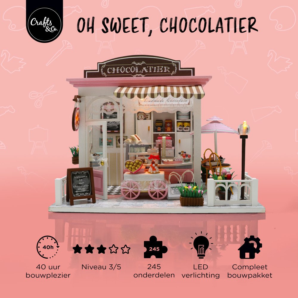 Miniatuurhuis Bouwpakket Medium - Chocolatier