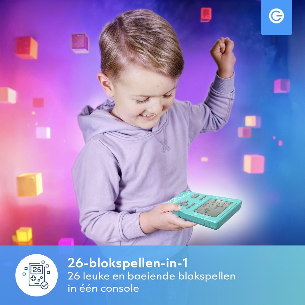 Retro Console Blokkenspel - Mintgroen