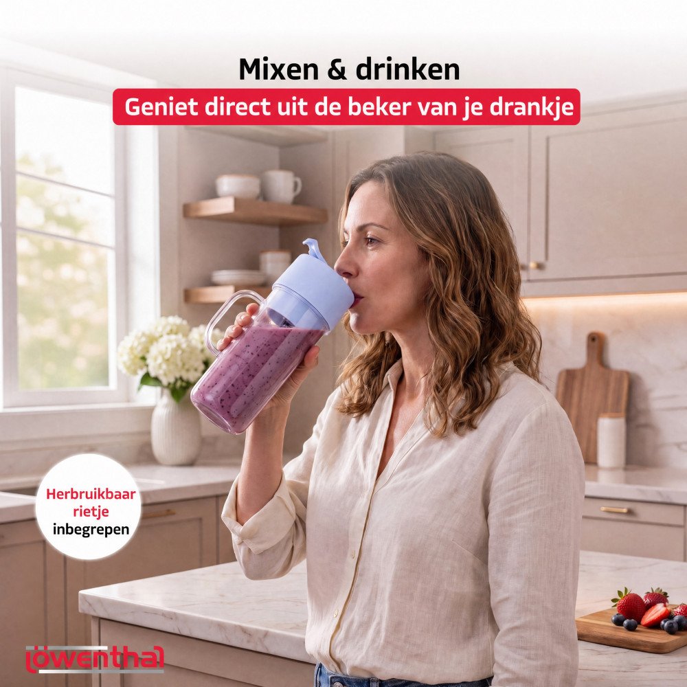 Portable Blender - Lila - 450 ml