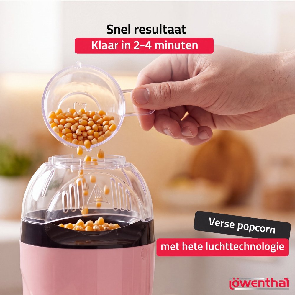 Popcornmachine - Roze