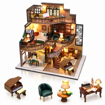 Miniatuurhuis Bouwpakket Groot - Droomvilla