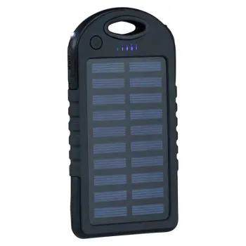 Solar Powerbank - Zwart