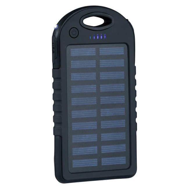 Solar Powerbank - Zwart