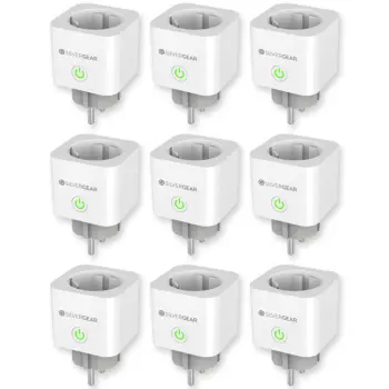 Slimme Stekker Wi-Fi met Verbruiksmeter 16A - 9 stuks
