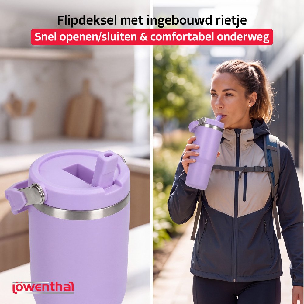Thermosfles - Paars - 800 ml