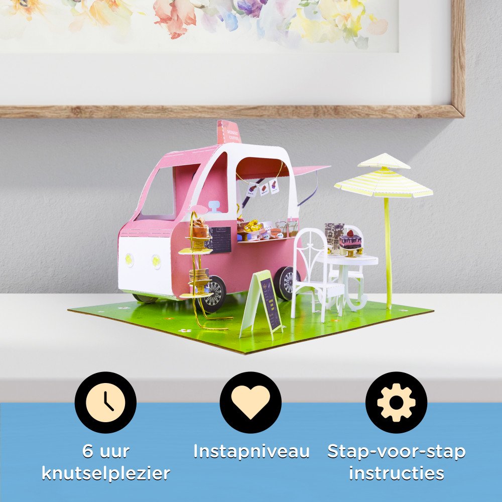 Miniatuur Bouwpakket Papier - Dessertwagen