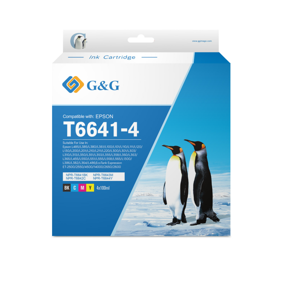 G&G Epson ecotank T66 Ink - 4-pack