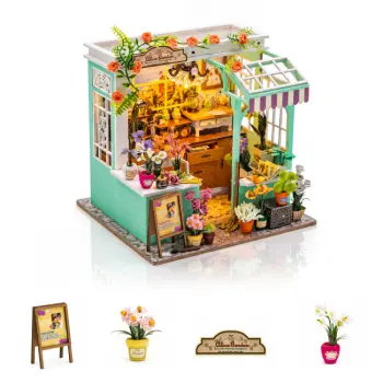 Miniatuurhuis Bouwpakket Medium - Bloemenatelier