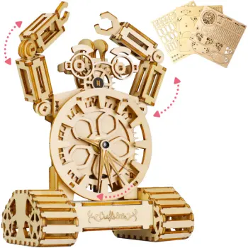 Houten Bouwpakket - Robot Klok