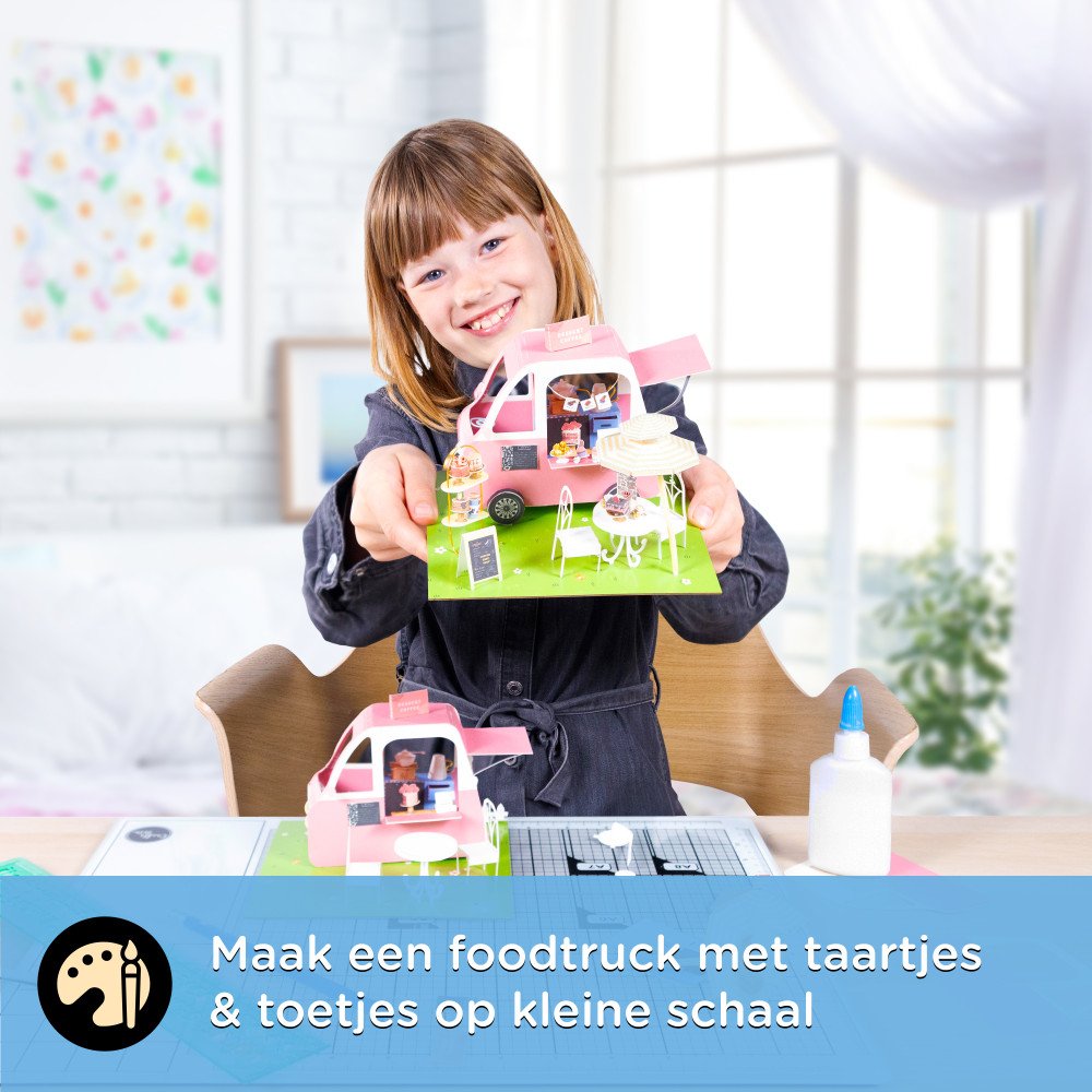 Miniatuur Bouwpakket Papier - Dessertwagen