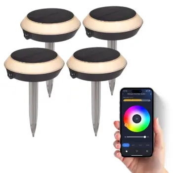 Slimme Solar Tuinlampen - 4-pack