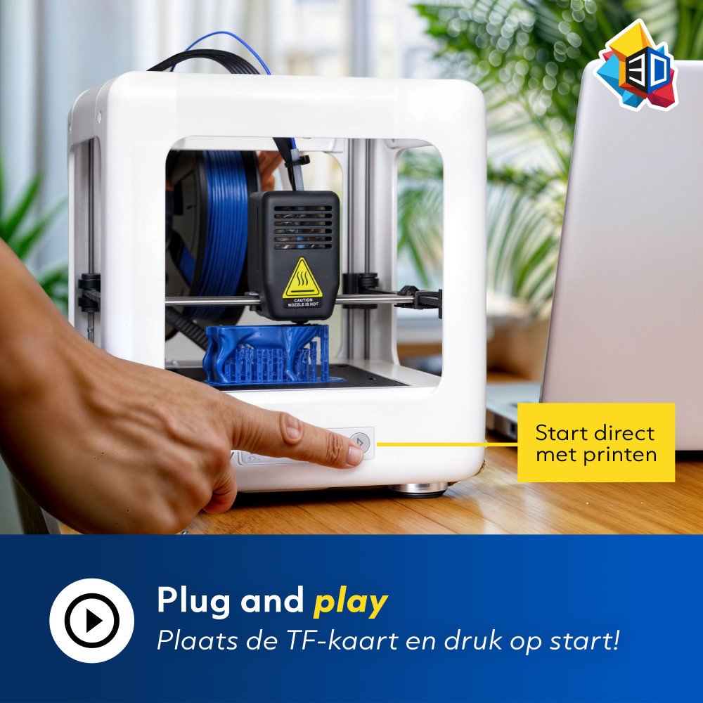 3D-Printer Nano - Combideal met PLA Filament Pakket - 6 Kleuren