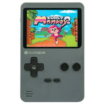 Mini Retro Arcade Spelcomputer - Grijs - 2.8 Inch Scherm - 240 Spellen