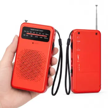 Draagbare FM Radio - Rood