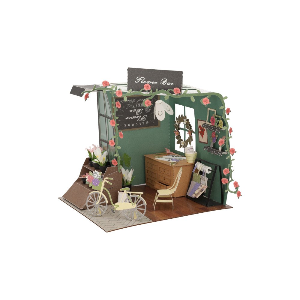 Miniatuur Bouwpakket Papier - Bloemenbar