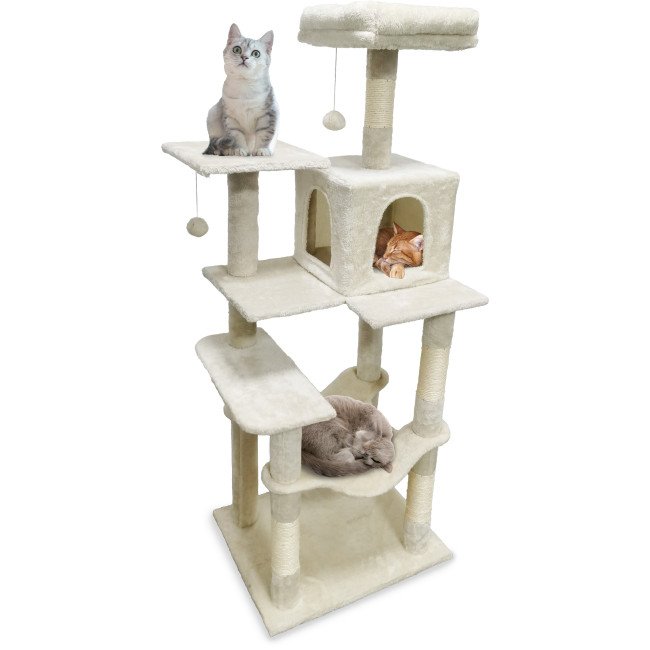 Krabpaal met Toren voor Katten - 5 Niveaus