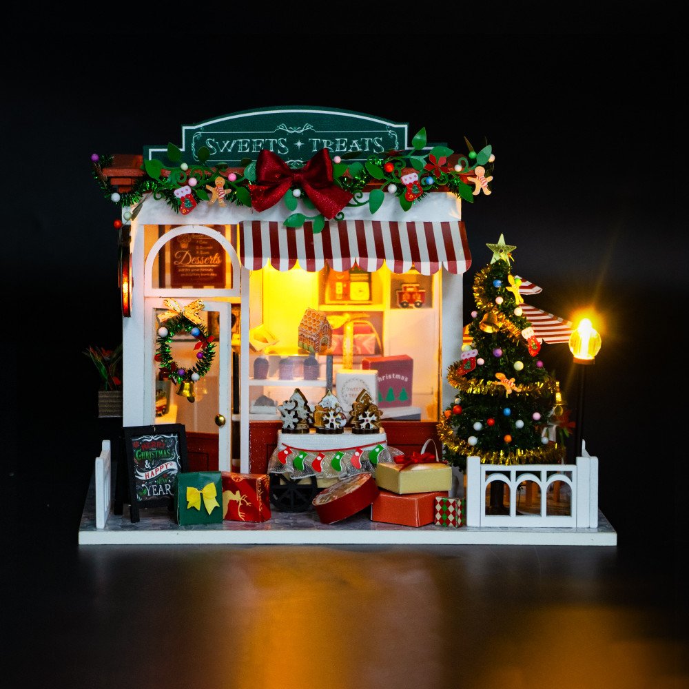 Miniatuurhuis Bouwpakket Medium - Kersthuisje Gingerbread Shop