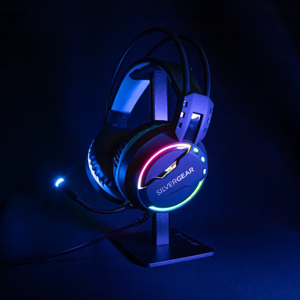 Gaming Headset RGB LED - Zwart