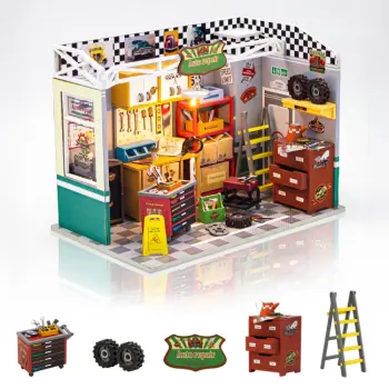 Miniatuurhuis Bouwpakket Medium - Autogarage