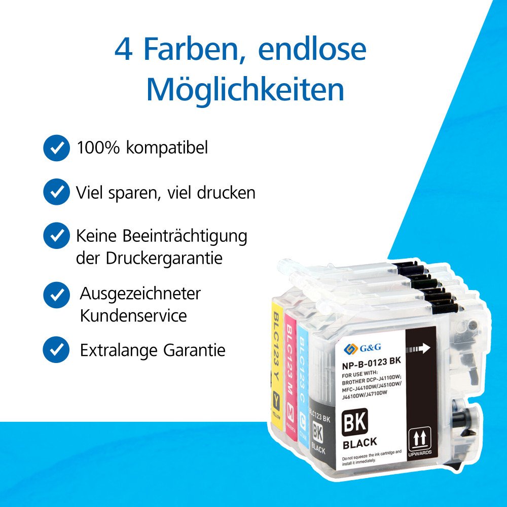 G&G Canon CLI-571 XL Inktcartridges - 4-pack